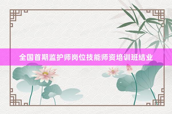 全国首期监护师岗位技能师资培训班结业