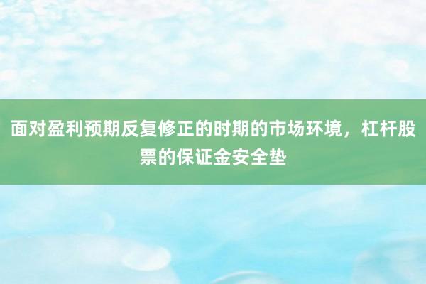 面对盈利预期反复修正的时期的市场环境，杠杆股票的保证金安全垫